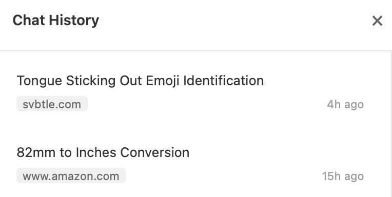 Chat history in AlliHat